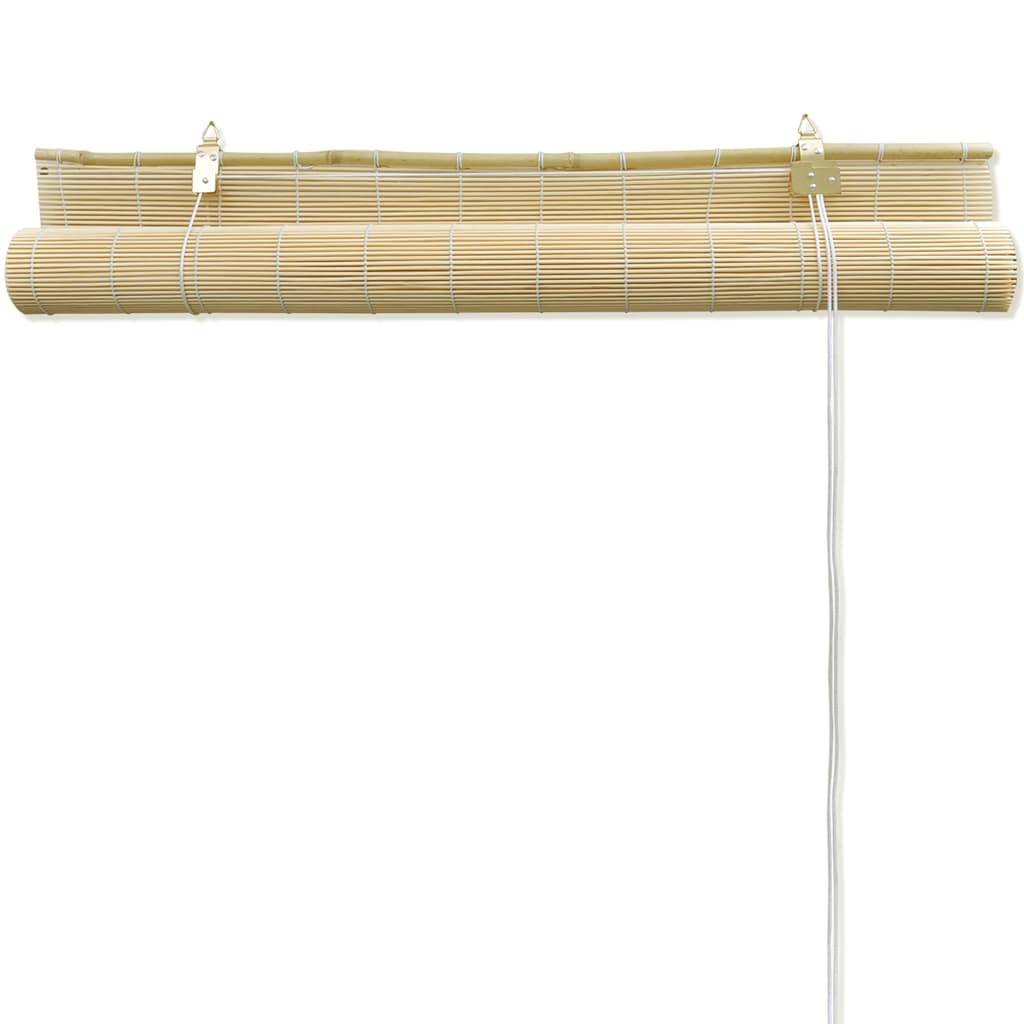vidaXL Roleta bambusowa, 80 x 220 cm, naturalna