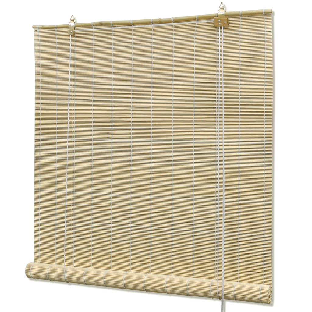 vidaXL Roleta bambusowa, 100x220 cm, naturalna