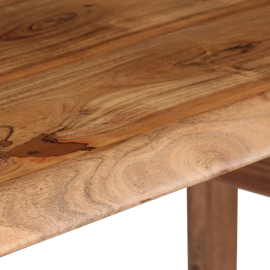 vidaXL Biurko z litego drewna akacjowego, 110 x 50 x 76 cm