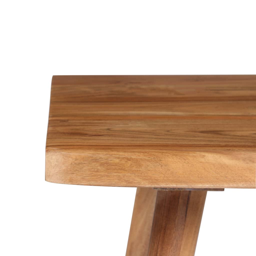 vidaXL Biurko z litego drewna akacjowego, 110 x 50 x 76 cm