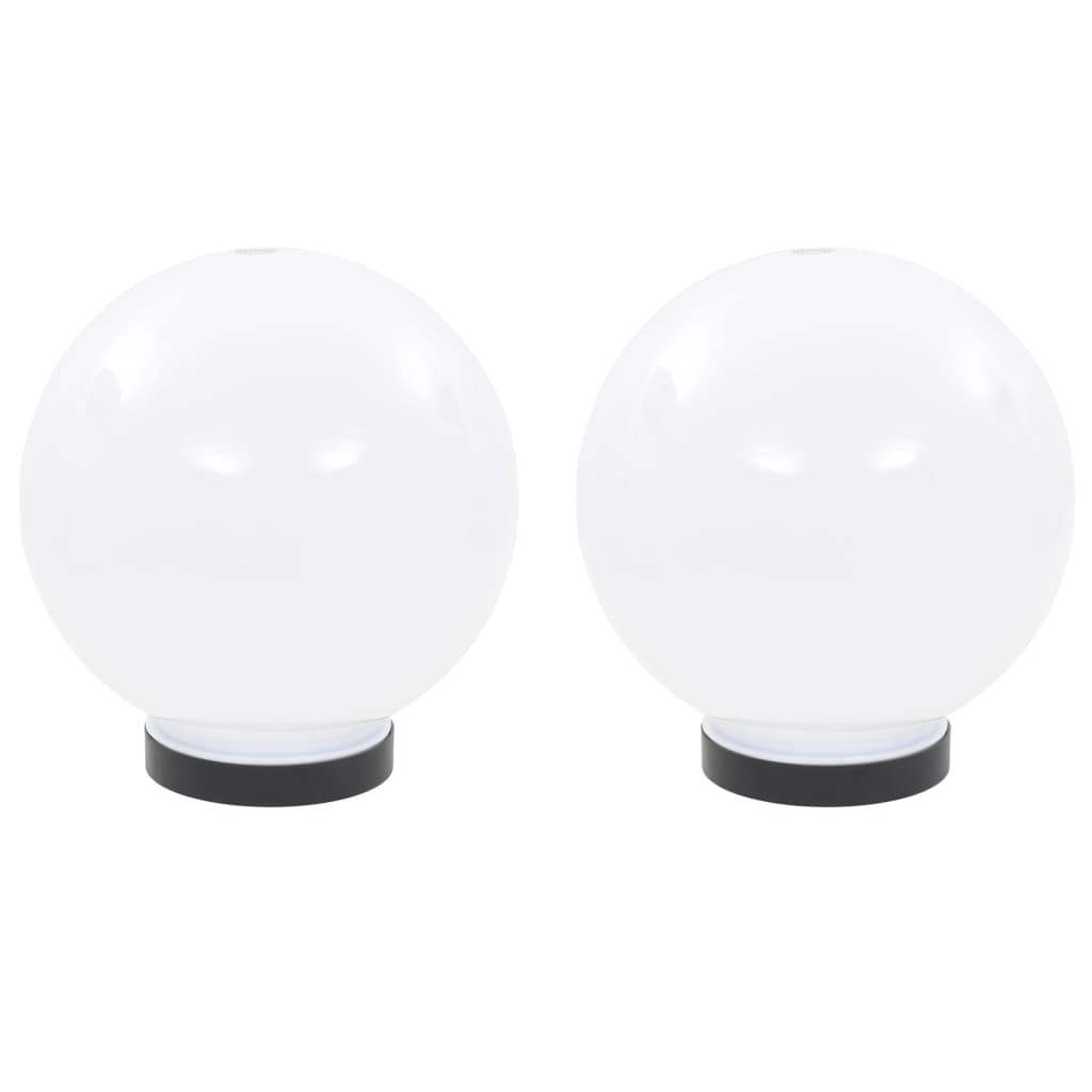 vidaXL Lampy zewnętrzne LED, 2 szt., kule 20 cm, PMMA