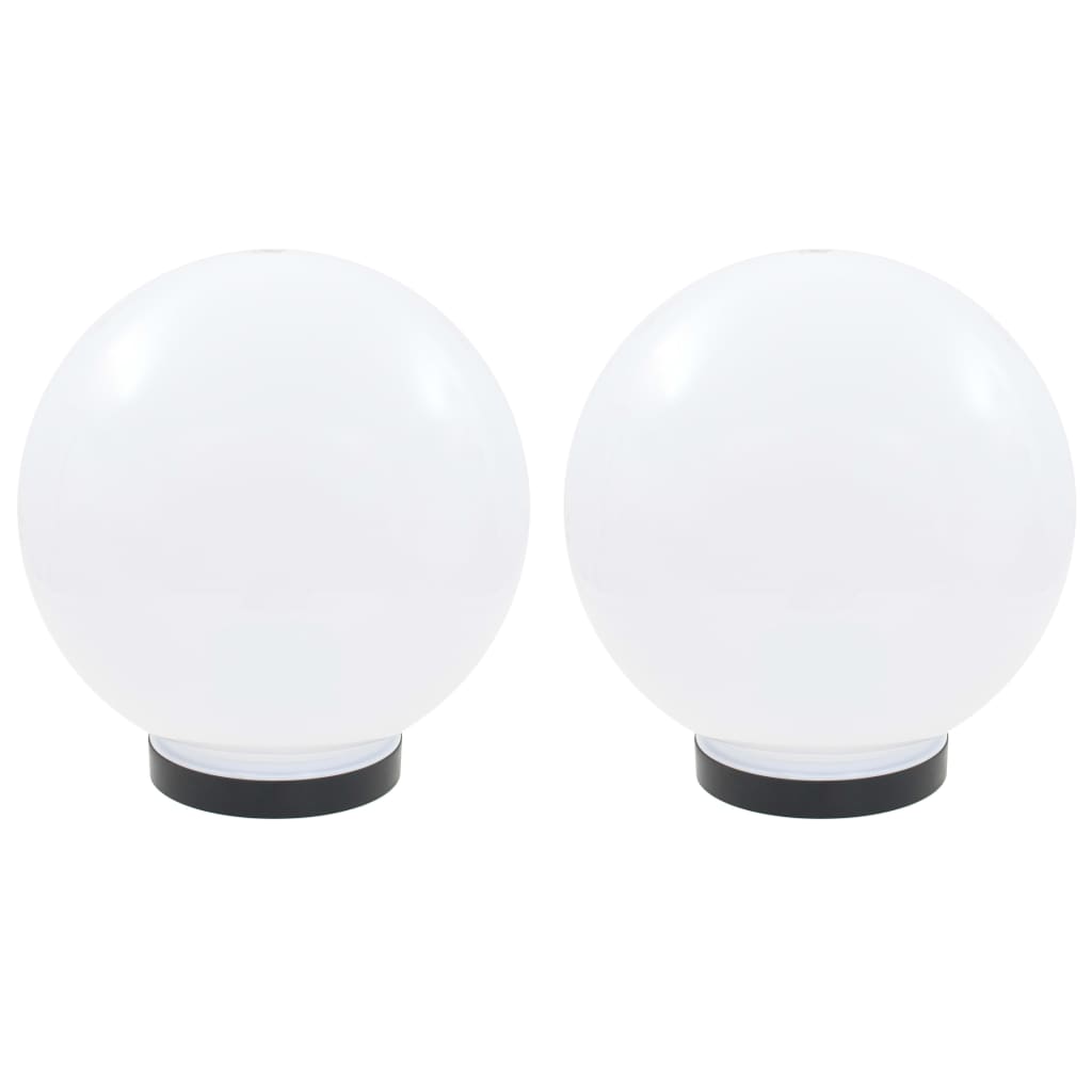 vidaXL Lampy zewnętrzne LED, 2 szt., kule 25 cm, PMMA