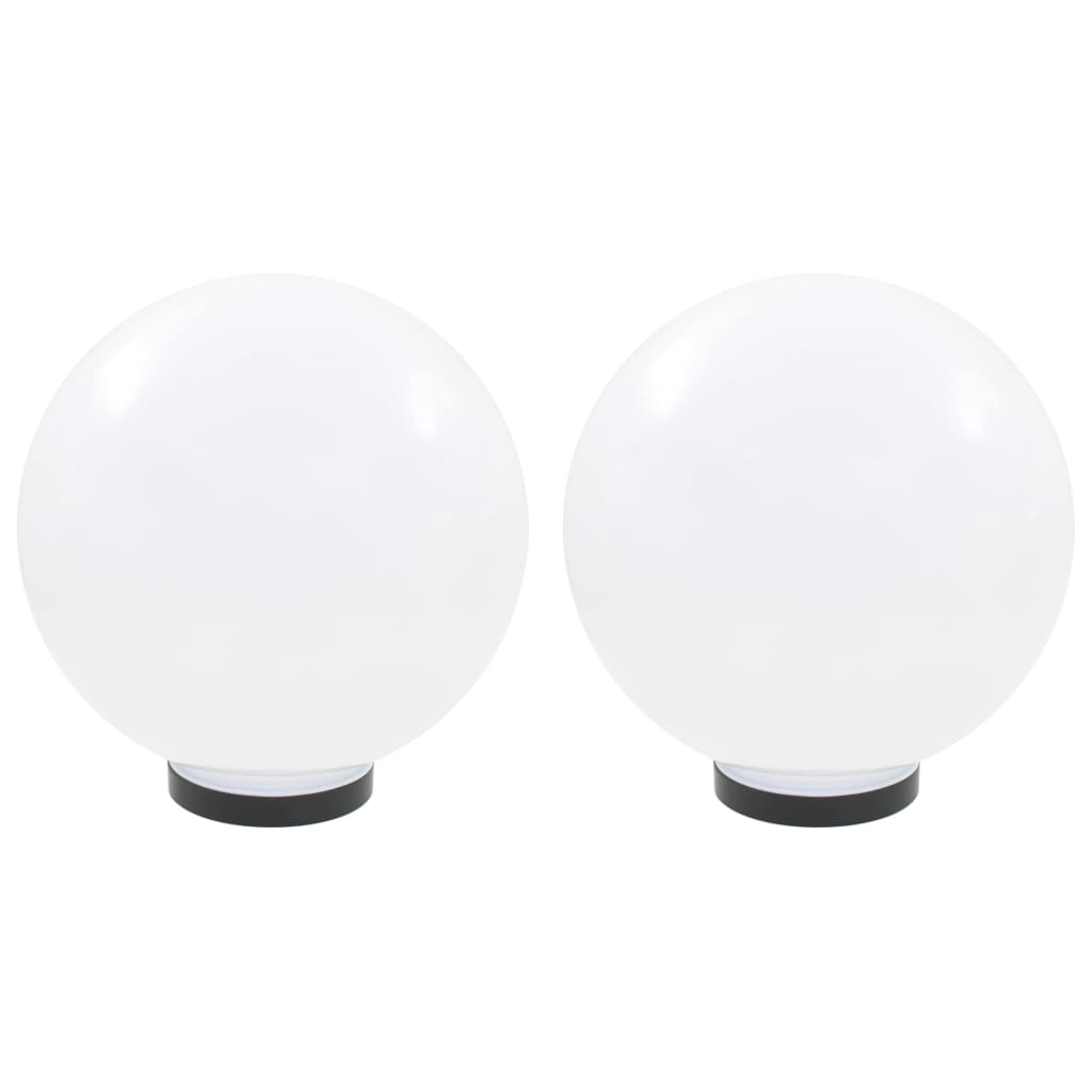 vidaXL Lampy zewnętrzne LED, 2 szt., kule 30 cm, PMMA