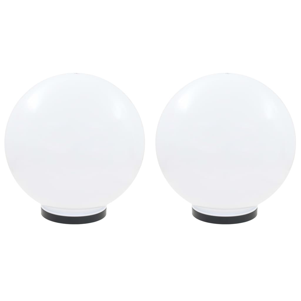 vidaXL Lampy zewnętrzne LED, 2 szt., kule 40 cm, PMMA
