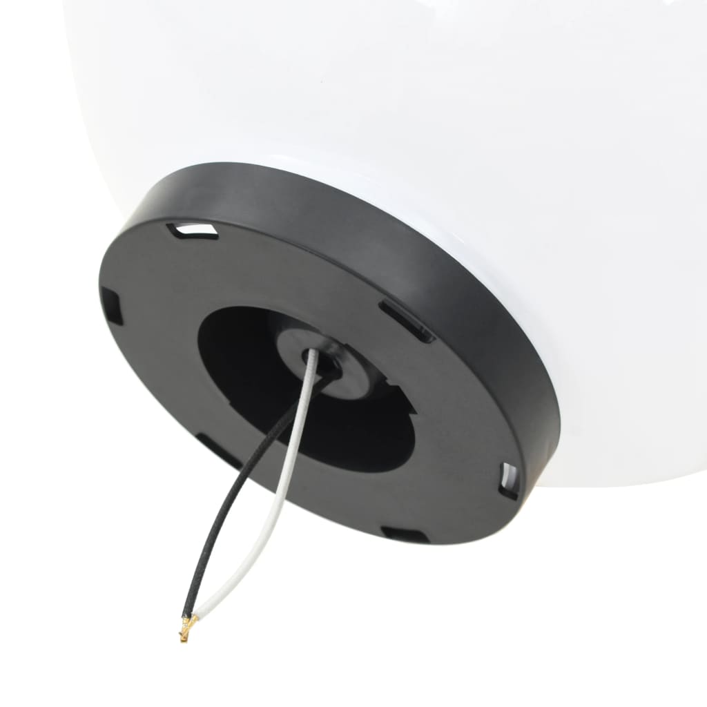 vidaXL Lampy zewnętrzne LED, 3 szt., kule 20/30/40 cm, PMMA