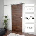 vidaXL System do mocowania drzwi przesuwnych, 183 cm, stal, srebrny