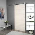 vidaXL System do mocowania drzwi przesuwnych, 183 cm, stal, srebrny