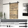 vidaXL System do mocowania drzwi przesuwnych, 183 cm, stal, czarny