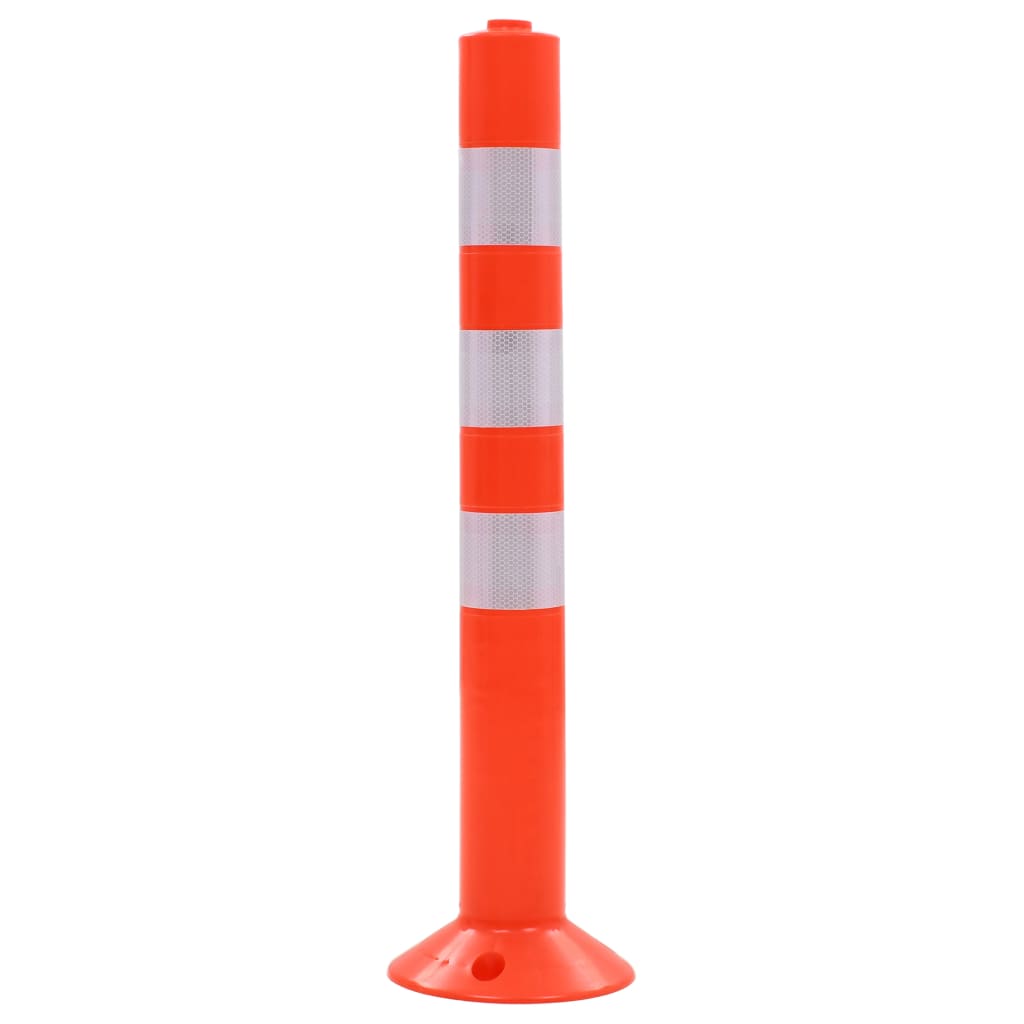 vidaXL Słupki drogowe z plastiku, 5 szt., 75 cm