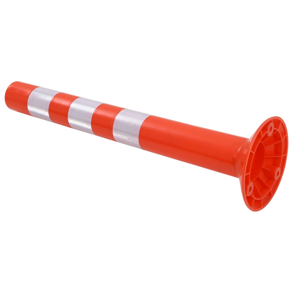 vidaXL Słupki drogowe z plastiku, 5 szt., 75 cm