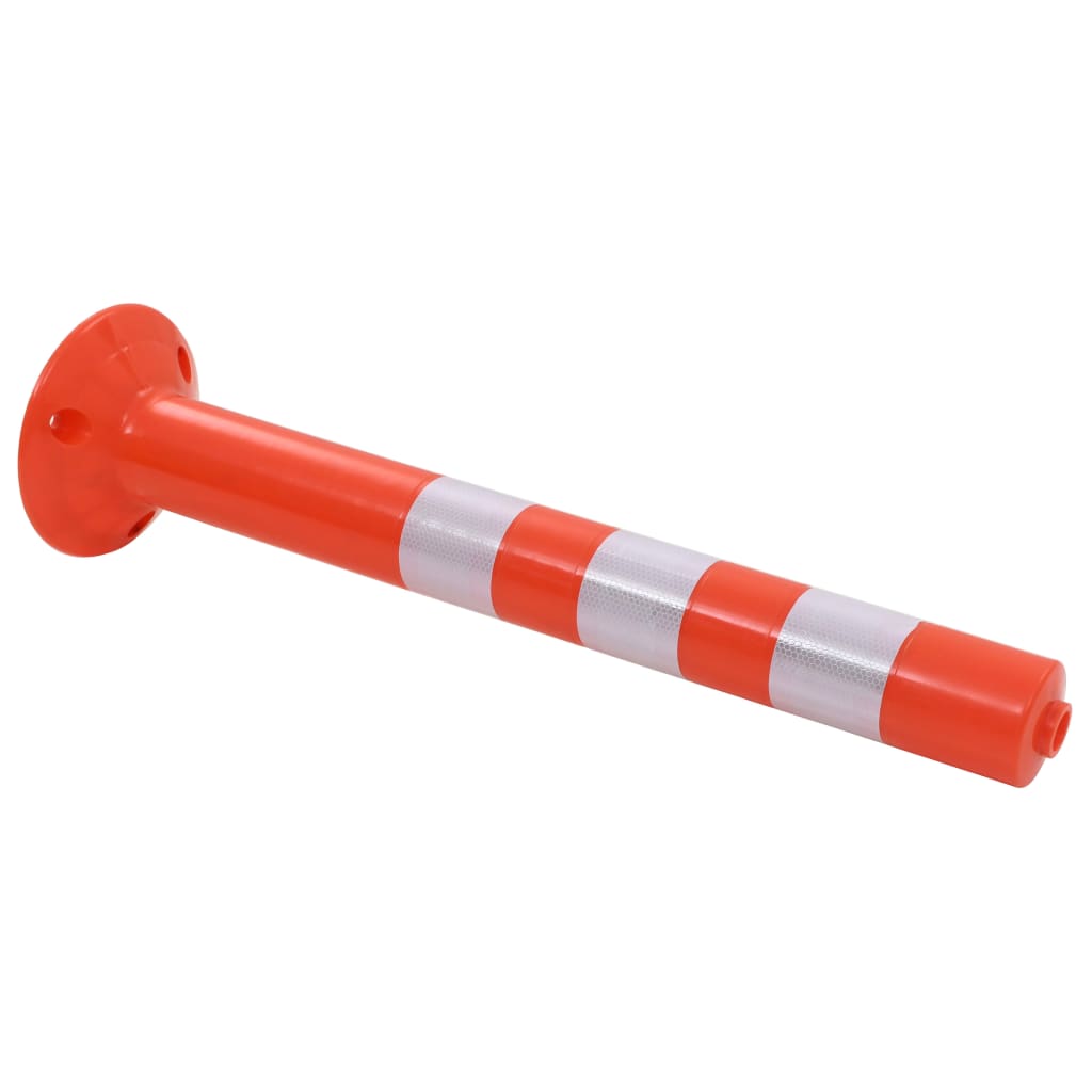 vidaXL Słupki drogowe z plastiku, 5 szt., 75 cm