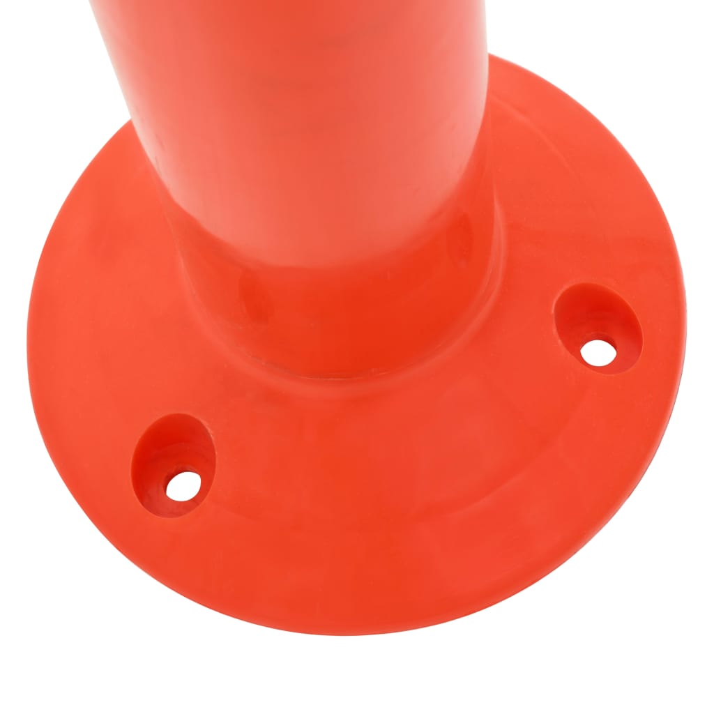 vidaXL Słupki drogowe z plastiku, 5 szt., 75 cm