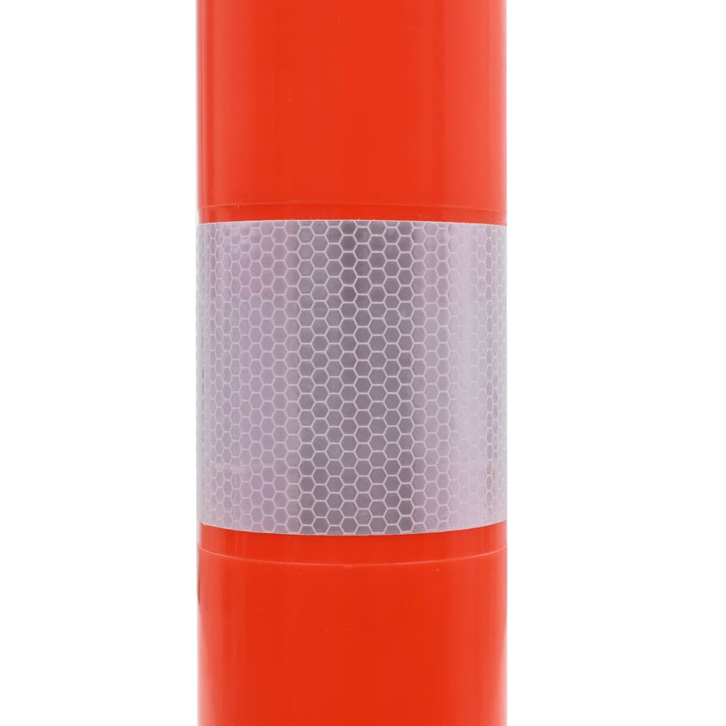 vidaXL Słupki drogowe z plastiku, 5 szt., 75 cm
