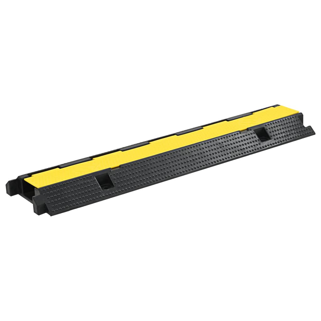 vidaXL Najazd kablowy, 1-kanałowy, gumowy, 100 cm