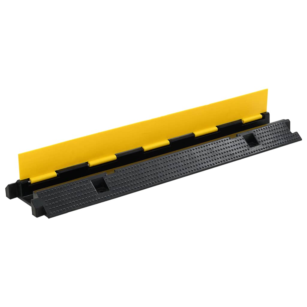 vidaXL Najazd kablowy, 1-kanałowy, gumowy, 100 cm