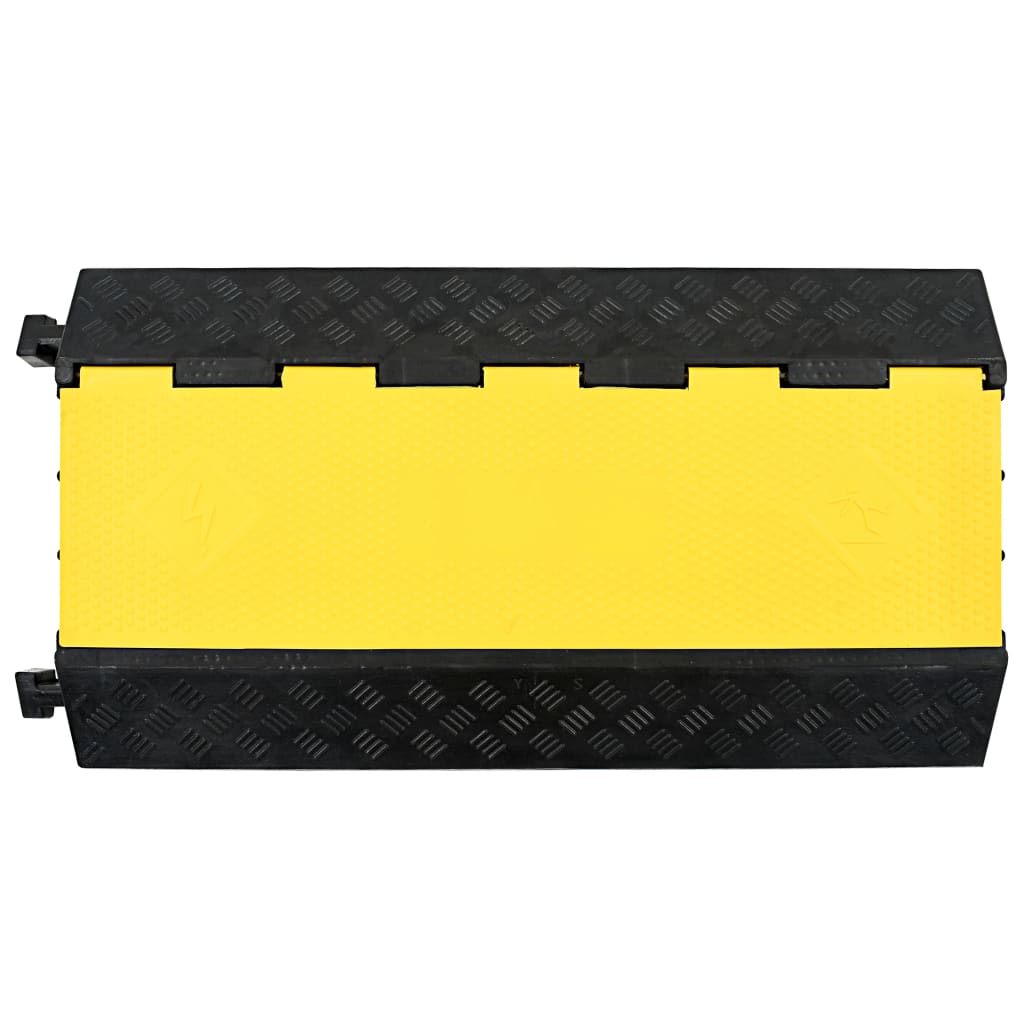 vidaXL Najazd kablowy, 3-kanałowy, gumowy, 93 cm