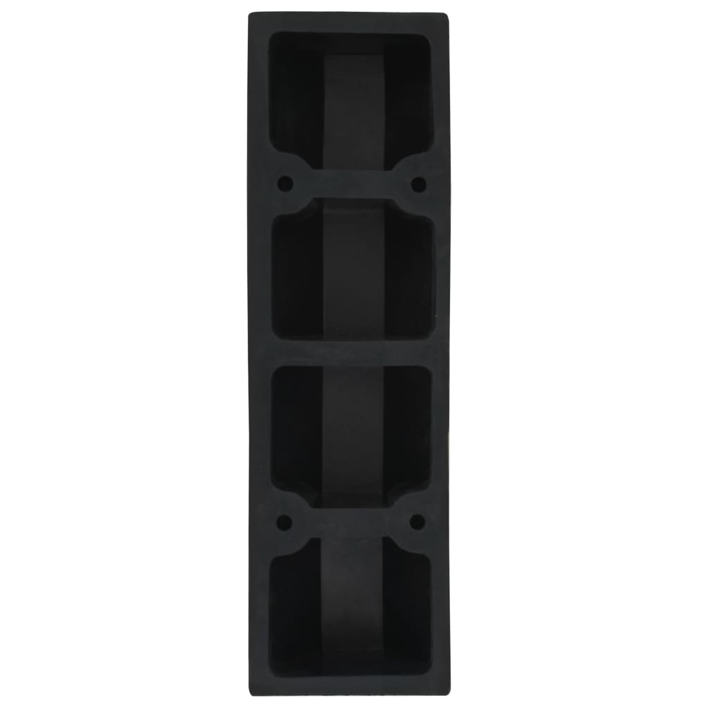 vidaXL Progi parkingowe, 2 szt., gumowe, 49 x 15 x 9 cm