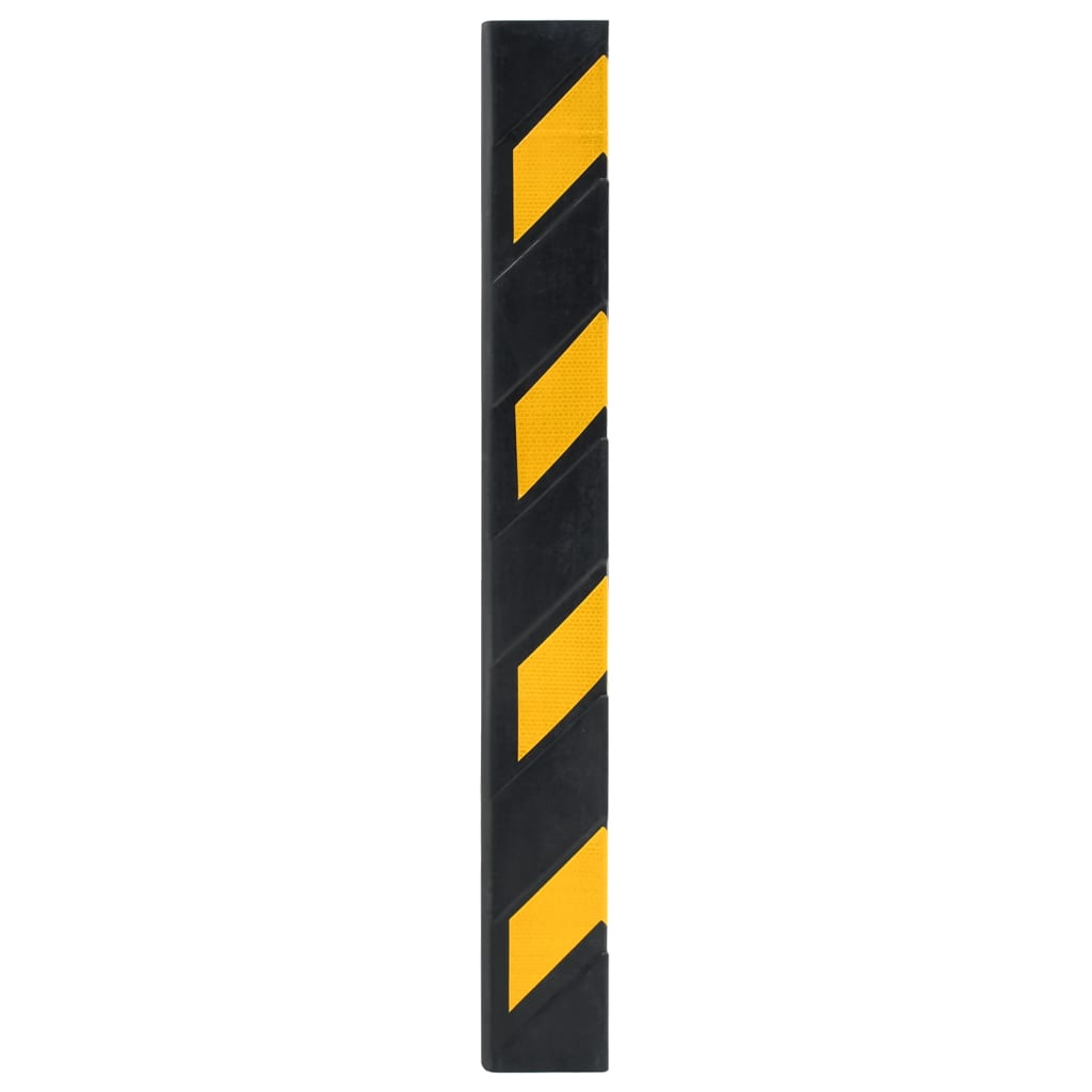 vidaXL Narożne odboje odblaskowe, 10 szt., gumowe, 80 cm