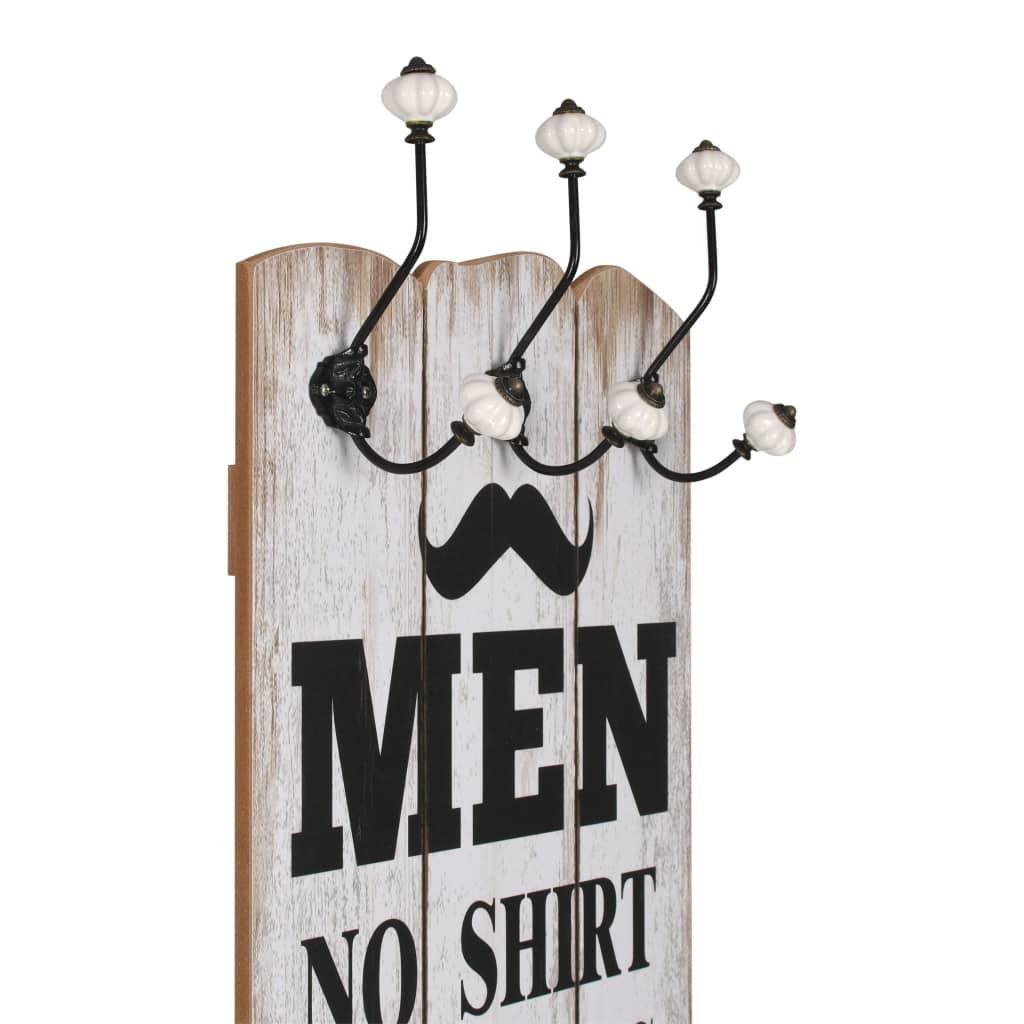 vidaXL Wieszak naścienny na okrycia wierzchnie, 120x40 cm, MEN LADIES