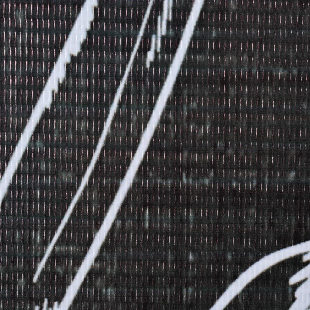 vidaXL Składany parawan, 200 x 170 cm, motyw piór, czarno-biały