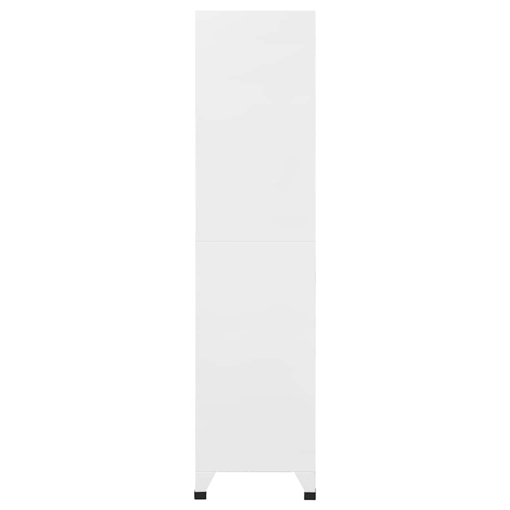 vidaXL Szafka z 18 zamykanymi przegrodami, metalowa, 90 x 40 x 180 cm