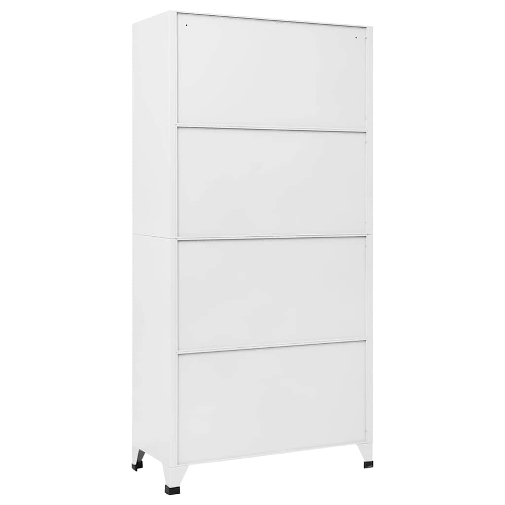 vidaXL Szafka z 18 zamykanymi przegrodami, metalowa, 90 x 40 x 180 cm