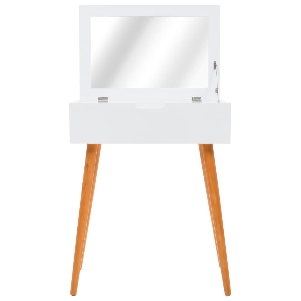 vidaXL Toaletka z lustrem, MDF, 60 x 40 x 75 cm