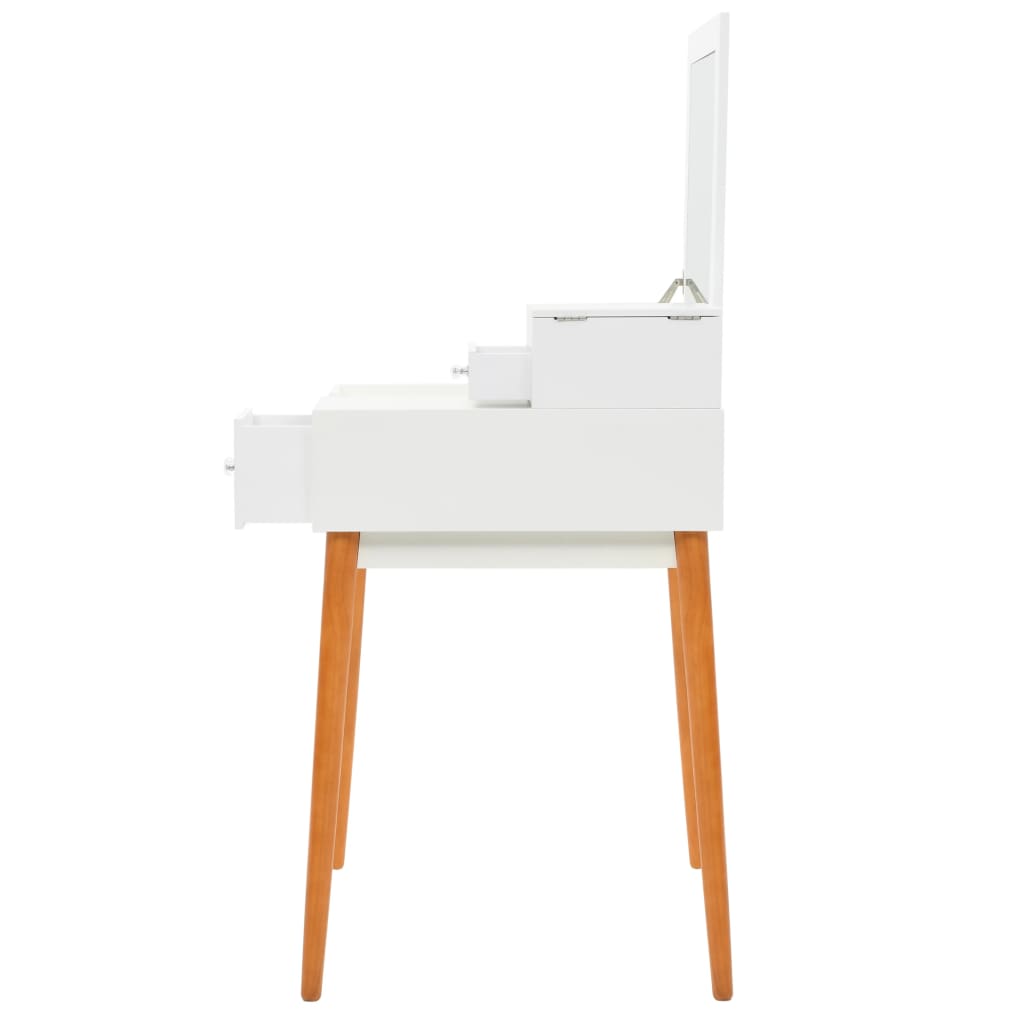 vidaXL Toaletka z lustrem, MDF, 60 x 50 x 86 cm