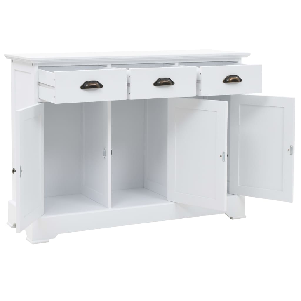 vidaXL Komoda 3-drzwiowa, MDF i drewno sosnowe, 105 x 35 x 77,5 cm