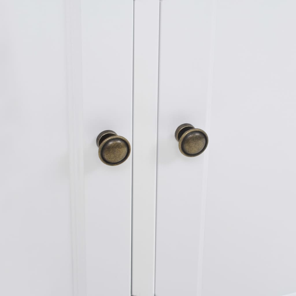 vidaXL Komoda 3-drzwiowa, MDF i drewno sosnowe, 105 x 35 x 77,5 cm