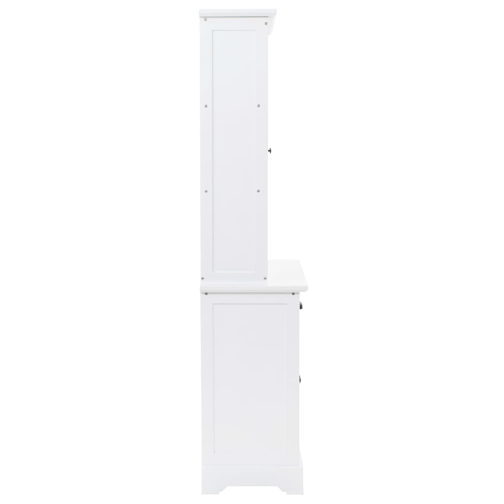 vidaXL Kredens 4-drzwiowy, MDF i drewno sosnowe, 80x40x180 cm