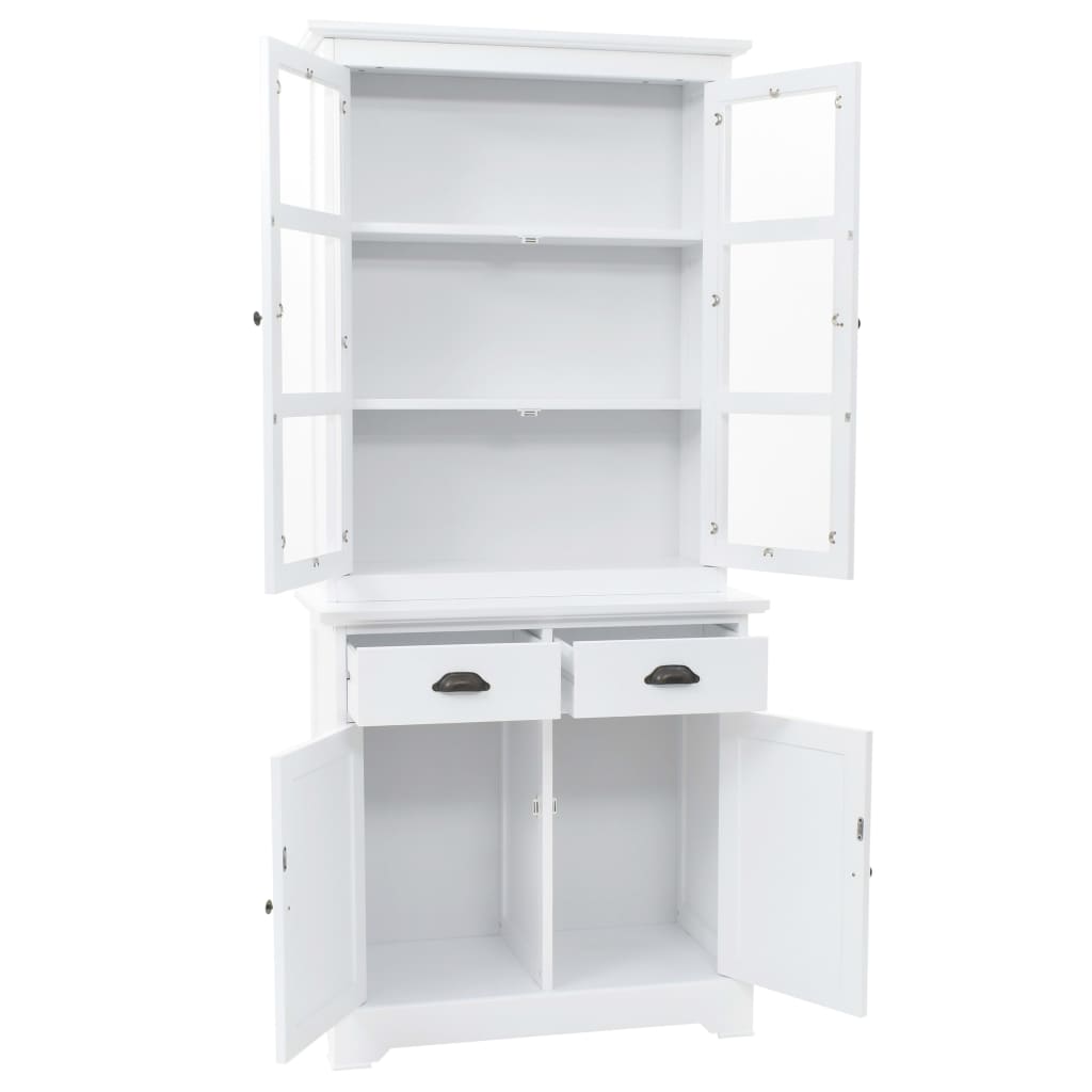vidaXL Kredens 4-drzwiowy, MDF i drewno sosnowe, 80x40x180 cm
