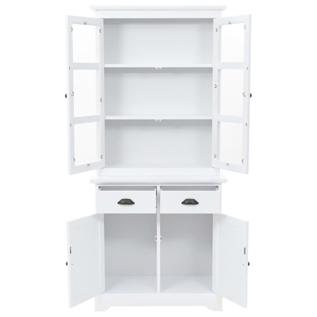 vidaXL Kredens 4-drzwiowy, MDF i drewno sosnowe, 80x40x180 cm