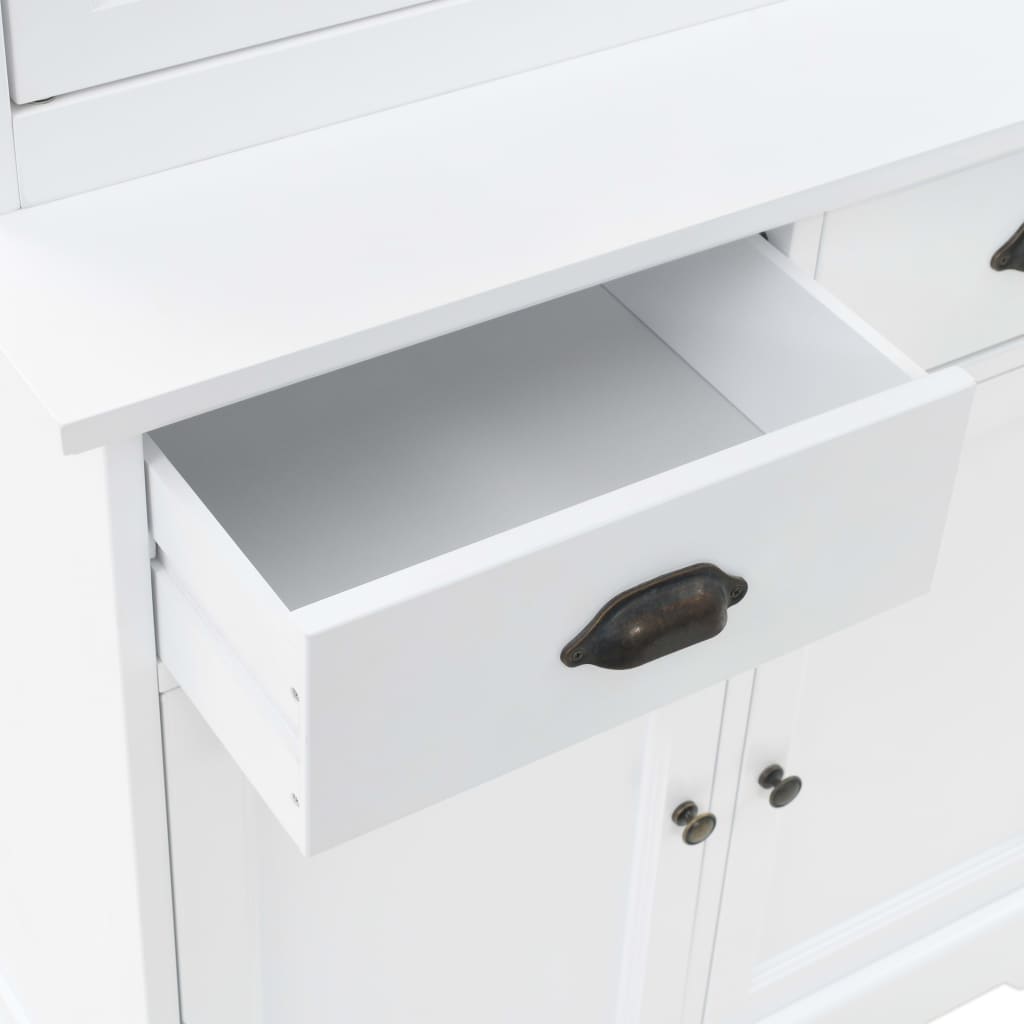 vidaXL Kredens 4-drzwiowy, MDF i drewno sosnowe, 80x40x180 cm