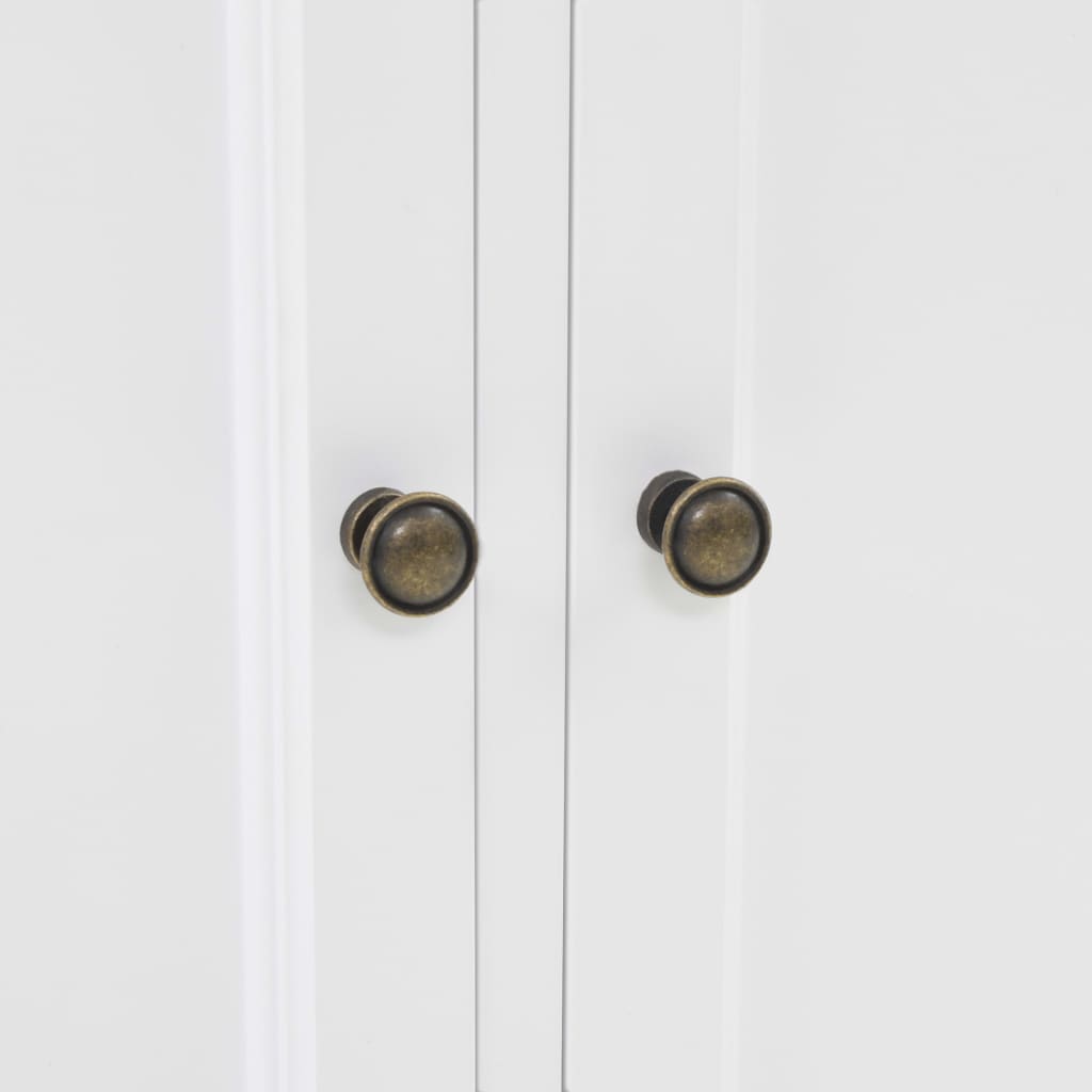 vidaXL Kredens 4-drzwiowy, MDF i drewno sosnowe, 80x40x180 cm