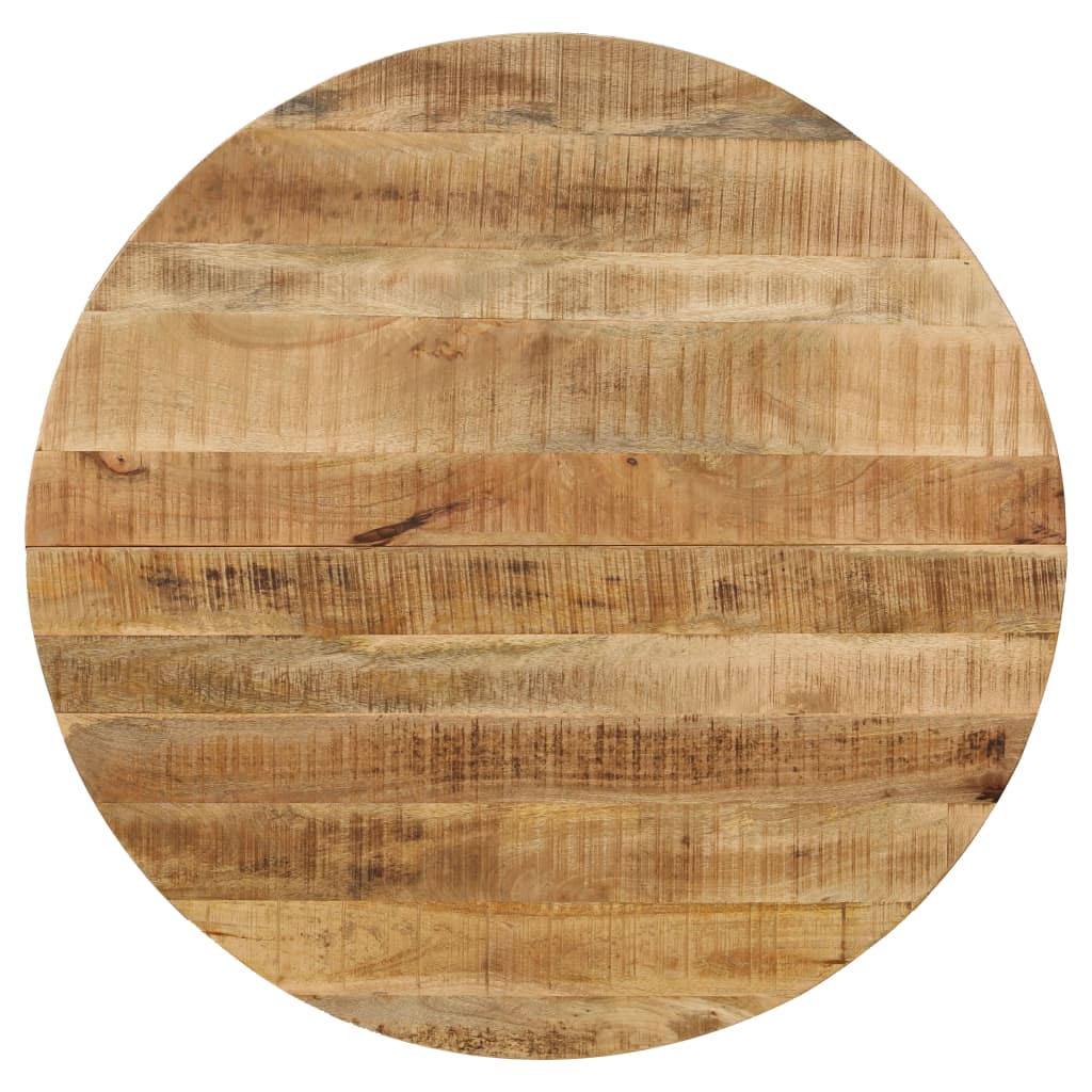 vidaXL Stół jadalniany, surowe drewno mango i stal, 120 x 77 cm