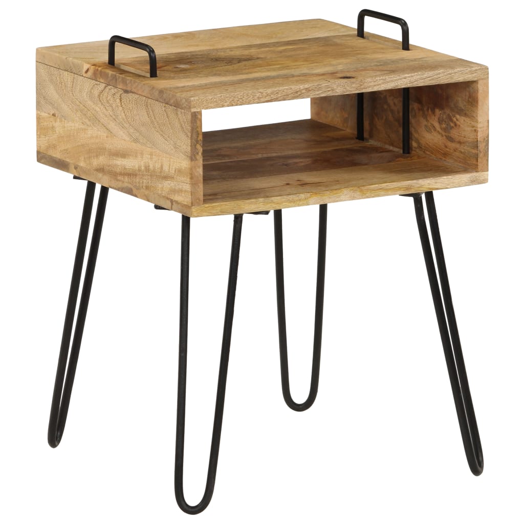 vidaXL Stolik nocny z litego drewna mango, 40 x 34 x 47 cm