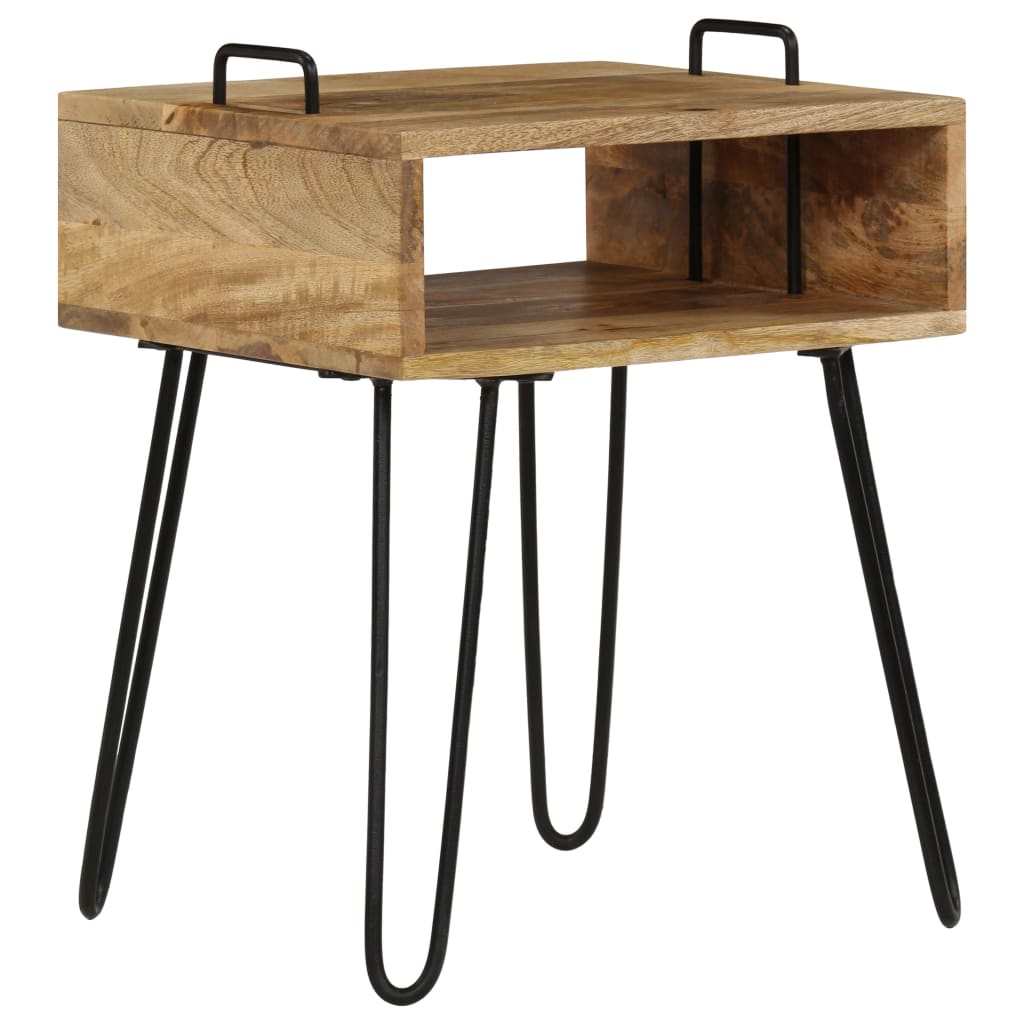 vidaXL Stolik nocny z litego drewna mango, 40 x 34 x 47 cm