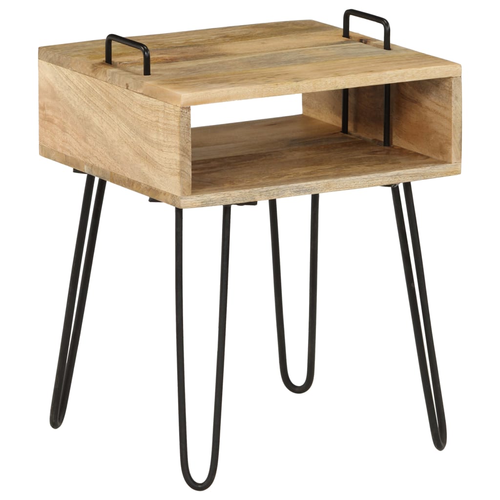 vidaXL Stolik nocny z litego drewna mango, 40 x 34 x 47 cm