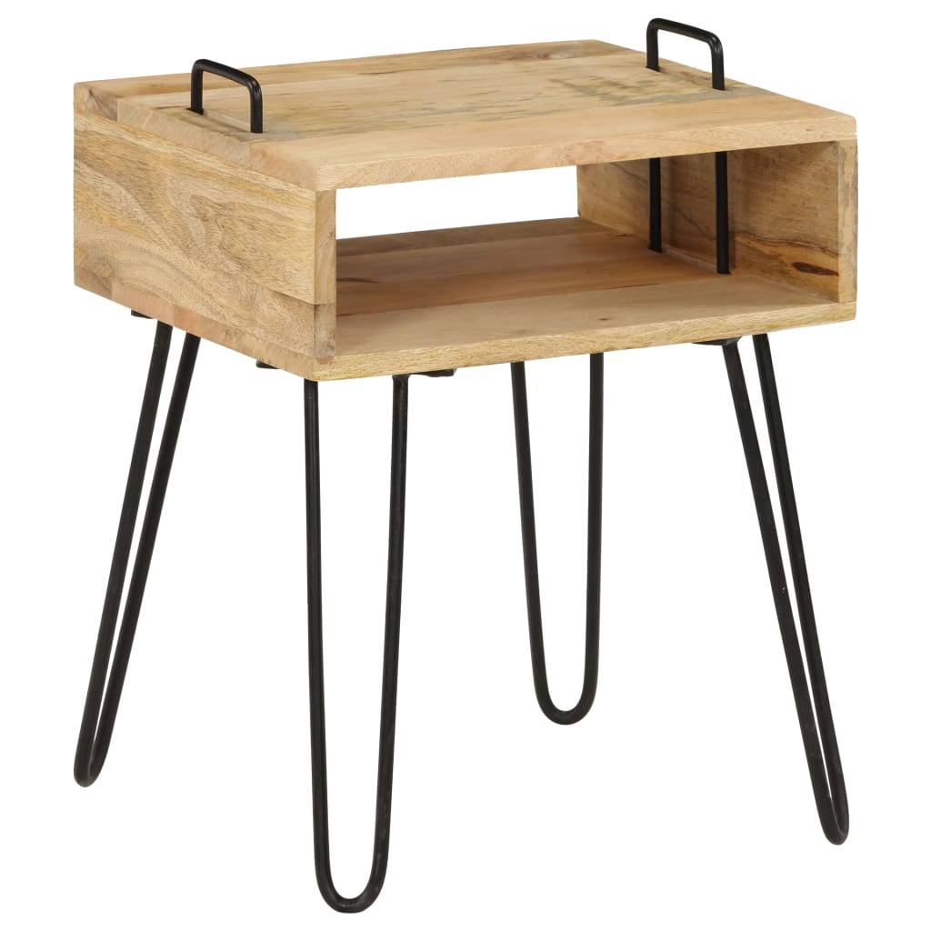 vidaXL Stolik nocny z litego drewna mango, 40 x 34 x 47 cm
