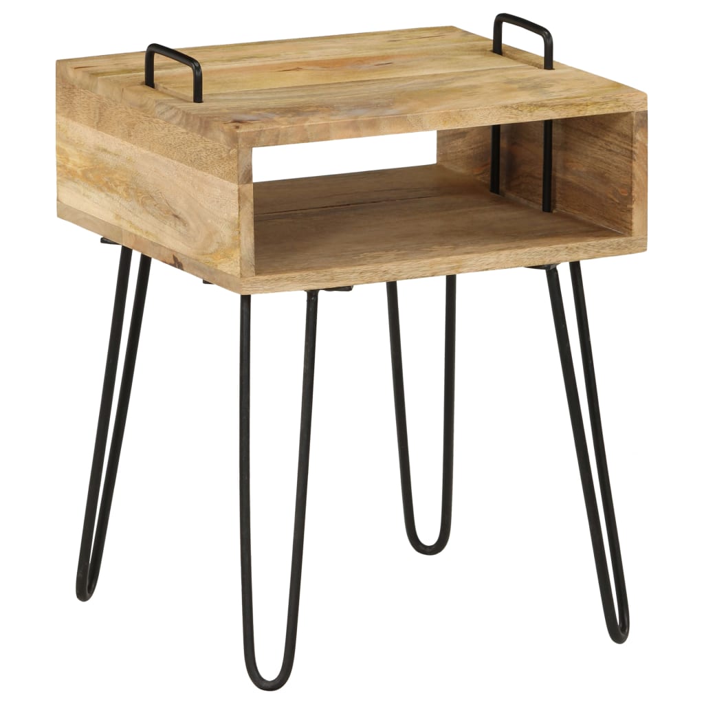 vidaXL Stolik nocny z litego drewna mango, 40 x 34 x 47 cm