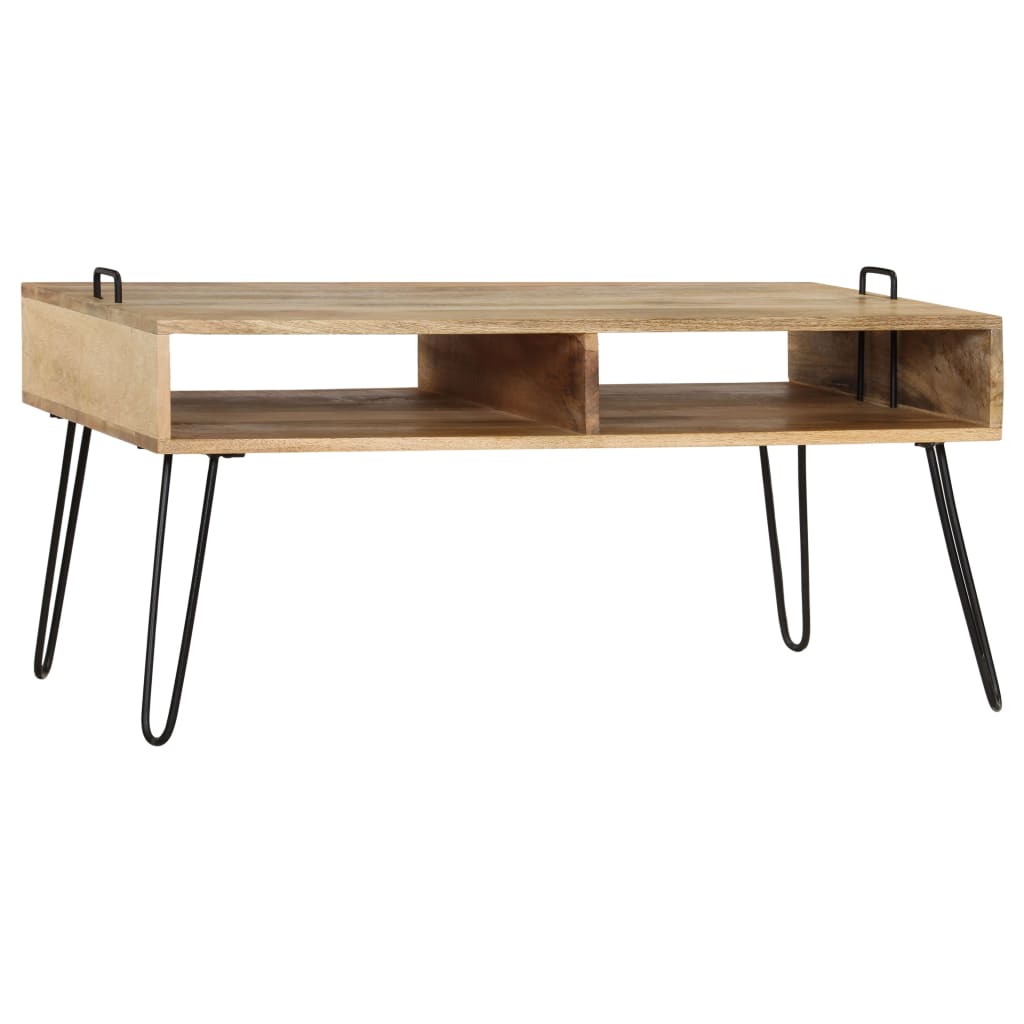 vidaXL Stolik kawowy, lite drewno mango, 100 x 60 x 45 cm