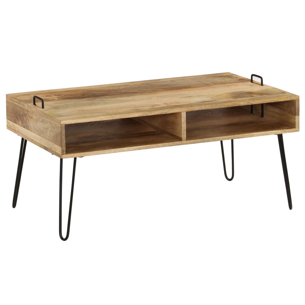 vidaXL Stolik kawowy, lite drewno mango, 100 x 60 x 45 cm