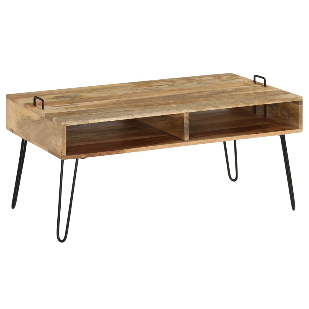 vidaXL Stolik kawowy, lite drewno mango, 100 x 60 x 45 cm
