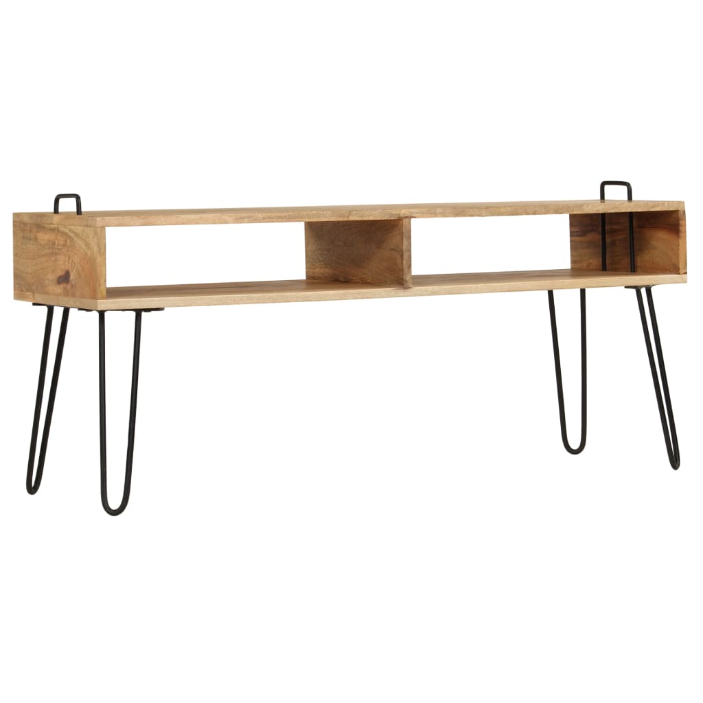 vidaXL Szafka pod telewizor, lite drewno mango, 110 x 35 x 45 cm