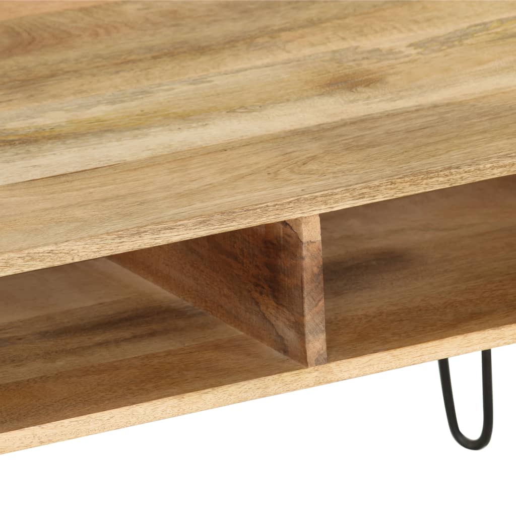vidaXL Szafka pod telewizor, lite drewno mango, 110 x 35 x 45 cm
