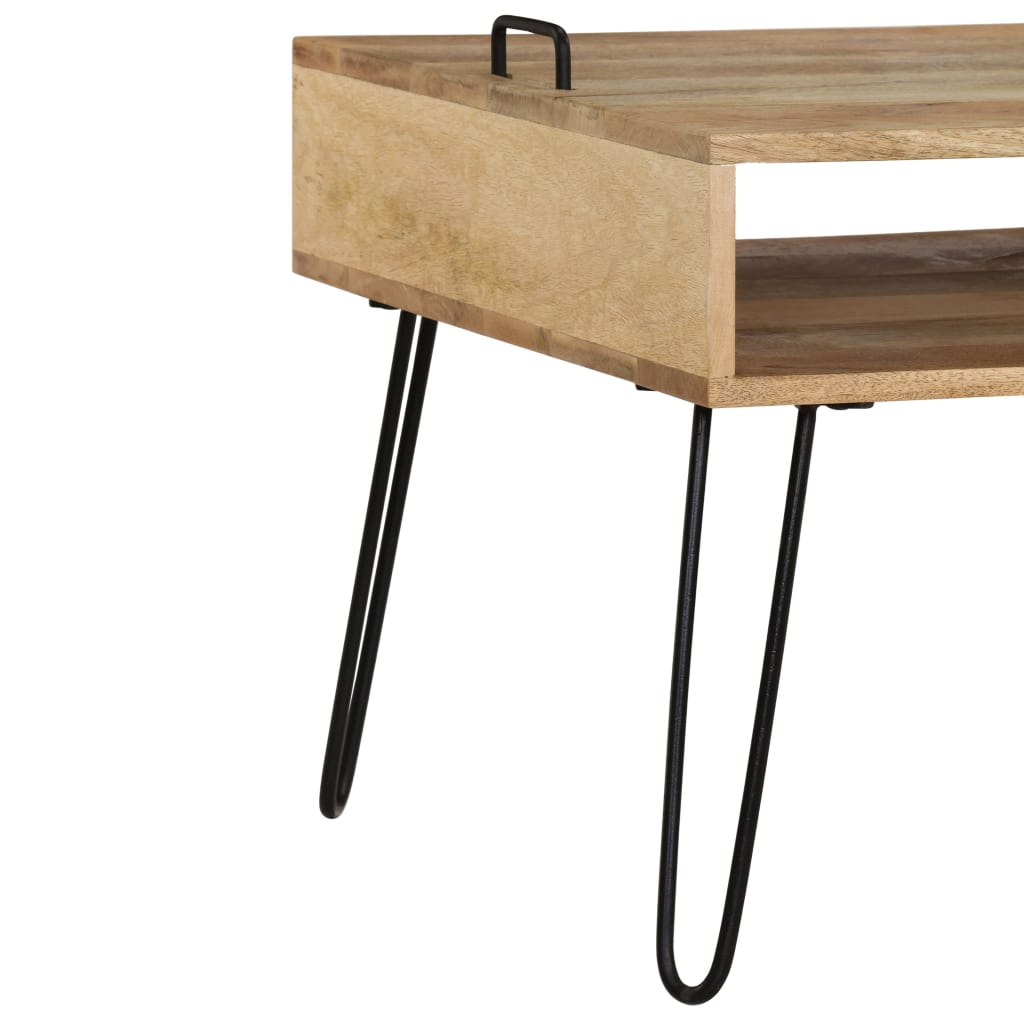 vidaXL Szafka pod telewizor, lite drewno mango, 110 x 35 x 45 cm