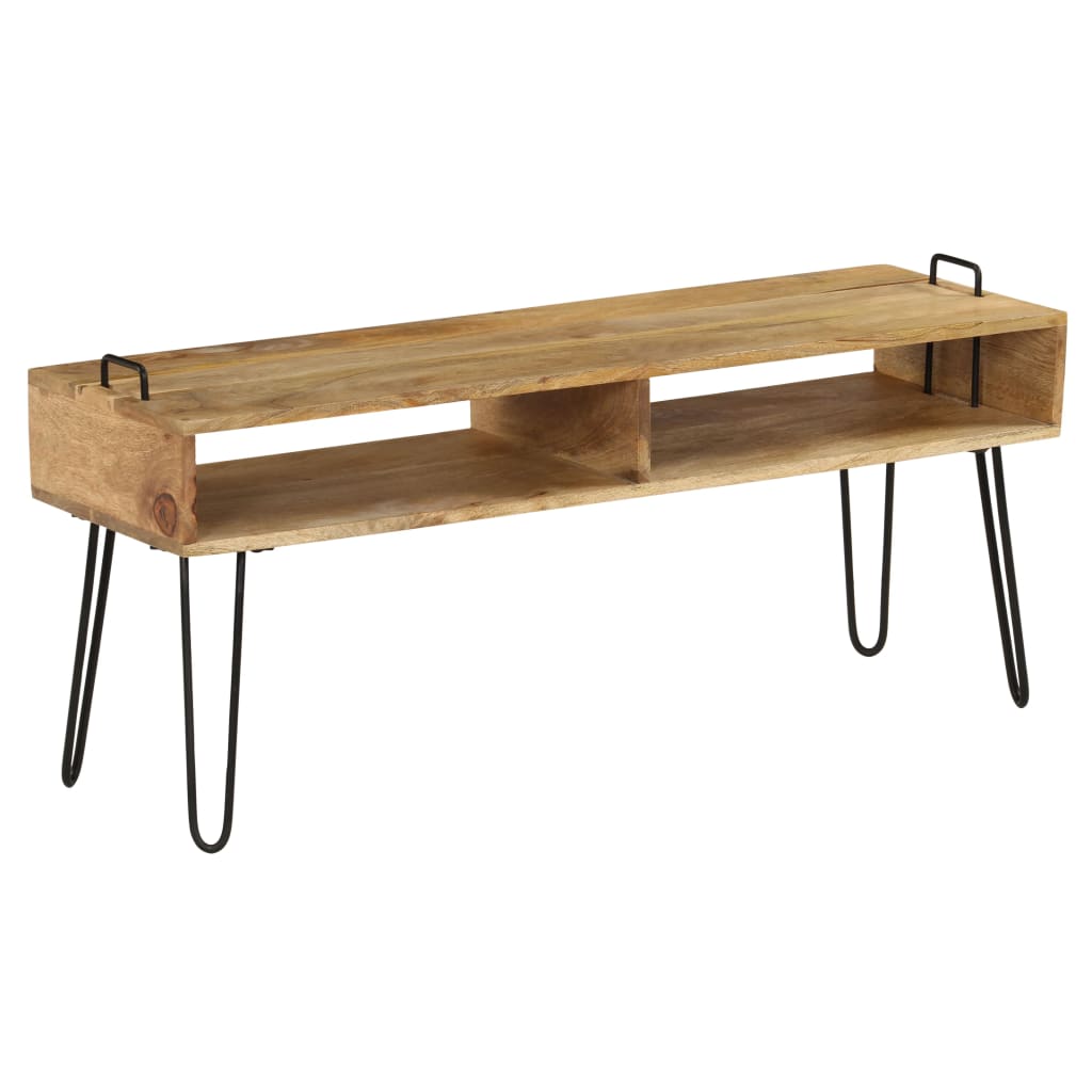 vidaXL Szafka pod telewizor, lite drewno mango, 110 x 35 x 45 cm
