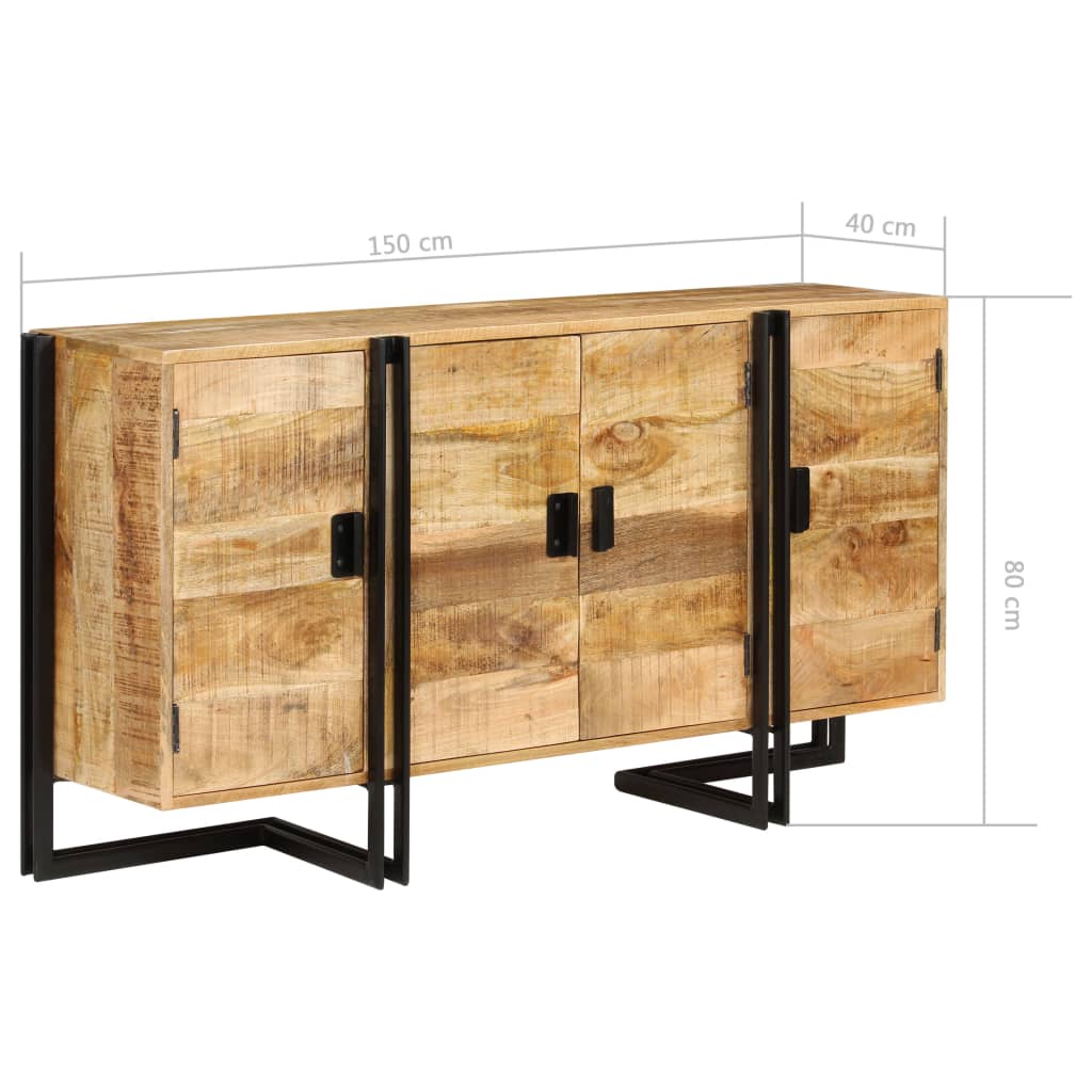 vidaXL Szafka z litego drewna mango, 150 x 40 x 80 cm