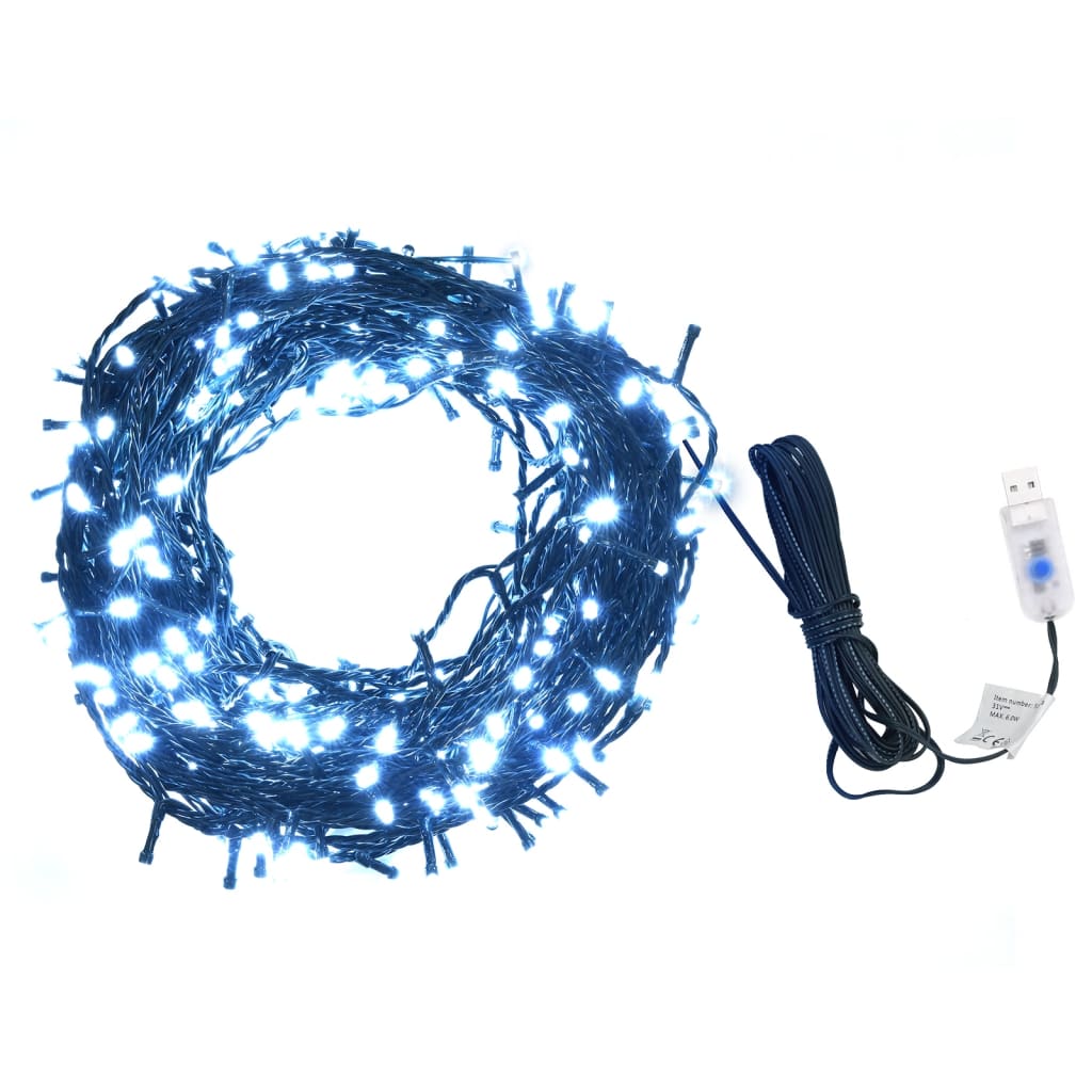 vidaXL Sznur 400 lampek LED, 40 m, zimne białe światło